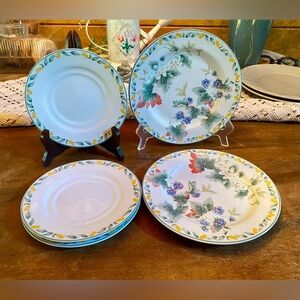 🍋Julie Pople Avon COUNTRY FRUIT COLLECTION Porcelain Plates🍋